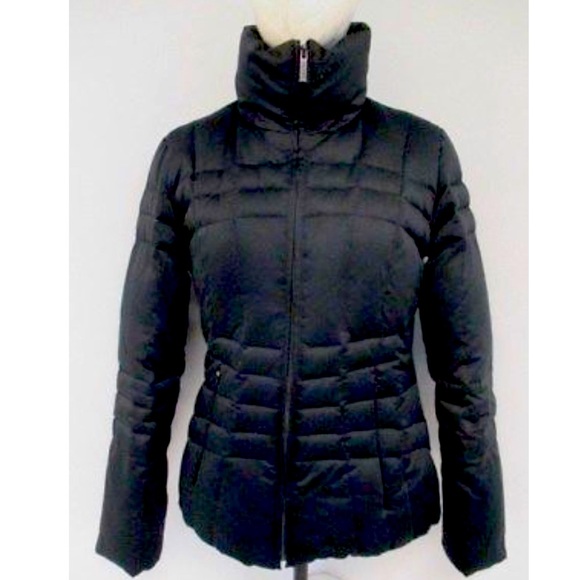 Calvin Klein Black Faux Fur Lined Hooded Puffer Down Coat - Picture 2 of 12